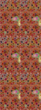 Raster Henna dövme stili. Tekstil, tebrik kartı, boyama kitabı, telefon kılıfı baskısı için kullanılabilir. Etnik Mandala süsü. Hint çiçekli desenli şal desenli..