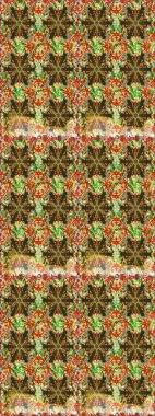 Raster altın desen. Doğulu stil, altın elementlerle kahverengi renklerde altın desenli arabesk yapar. Kusursuz kıvırcık saçlar..