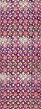 Raster suluboya çiçek deseni, narin çiçekler, mor çiçekler, tebrik kartı şablonu. Güzel kumaş deseni.