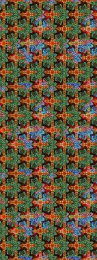 Şirin karalamalı çiçek desenli çizim. Raster illüstrasyonu. Raster illüstrasyonu. El yapımı çiçek ve bitki koleksiyonu. Çizim biçimi yeşil ve siyah renklerde.