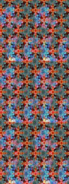 Hediye ambalaj kağıdı, tebrik kartları, posterler ve pankart tasarımı. Renkli çiçekler. Raster düz çiçek çizim deseni.