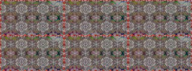 Çiçeklerle kusursuz desen. Suluboya çizimi. El çizimi. Gri ve kahverengi renkte çiçekler.