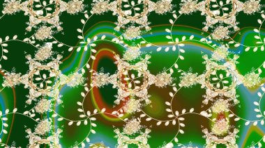 Yumuşak, bahar çiçekli arka plan. Yeşil renkli çiçekler. Raster çiçek desenli ve çiçekli..