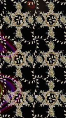 Yumuşak, bahar çiçekleri siyah renklerde. Yaprak ve çiçeklerin suluboya resimleri, siyah renklerde çizimler. Raster illüstrasyonu.