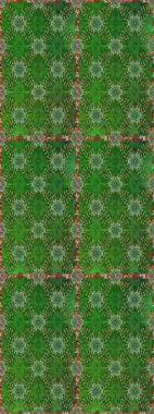 Renkli Bahar Temalı Kusursuz Arkaplan. Raster illüstrasyonunda kusursuz çiçek deseni. Düz Çiçek Elementleri Tasarımı. Yeşil ve kahverengi renkte çiçekler.