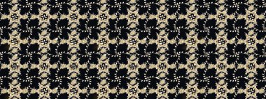 Raster. Siyah renkte güzel çiçekler, suluboya desenli eskiz deseni, duvar kağıdı, kart veya kumaş için fayanslı..