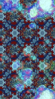 Modern çiçek arkaplanı. Halk tarzı. Moda baskıları için zarif bir şablon. Rengarenk çiçekleri ve yaprakları olan muhteşem bir çiçek deseni..