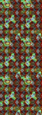 Raster illüstrasyonundaki çiçek desenli çizim. Süslü kumaş deseni. Düz Çiçek Elementleri Tasarımı. Renkli Bahar Teması çizim şablonu.