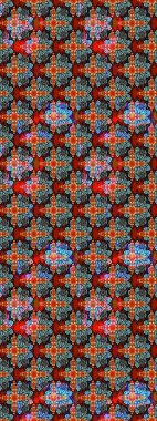 Çok renkli, zarif küçük çiçekler ve komik böcekler, raster desen, illüstrasyon.