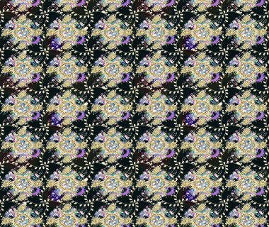 Çiçek. Taslak dekoratif arka plan, çiçek mandala. Gri renklerde. Raster illüstrasyonu.