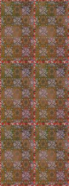 Çiçek deseni. Renkli Bahar Temalı Kusursuz Arkaplan. Raster illüstrasyonu. Düz Çiçek Elementleri Tasarımı. Kusursuz Chichi kumaş deseni..