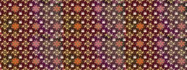 Renkli Bahar Teması eskiz kalıbı. Çocuk stili. Çiçekli eskiz arkaplanı. Düz Çiçek Elementleri Tasarımı.