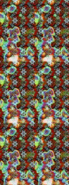 Moda baskıları için zarif bir şablon. Kahverengi çiçekli bahar çiçekleri. Küçük renkli çiçekler. Küçük çiçekte güzel bir desen. Motley illüstrasyonu.