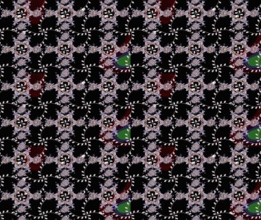 Anti-stres için soyut örnek sayfası. Raster illüstrasyonu. Siyah renklerde.