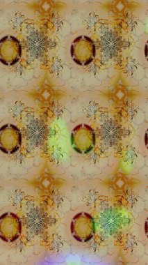 Renkli Bahar Teması eskiz kalıbı. Raster Modaya uygun kumaş deseni. Düz Çiçek Elementleri Tasarımı. Bej ve nötr renklerle sevimli çiçek deseni.