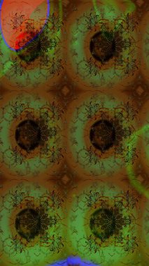 Asyalı tekstil renkleri. Raster illüstrasyonu. Çiçek desenini çiz.