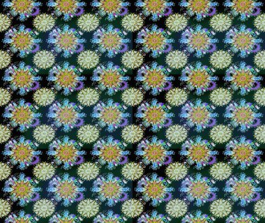 Raster Güzel kumaş deseni. Raster suluboya deseni, narin çiçekler, mavi çiçekler, tebrik kartı şablonu..