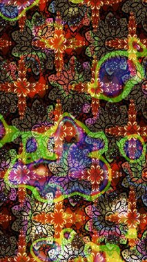 Kahverengi ve siyah renkli çiçekler. Çiçekli çizim şekli. Renkli Bahar Teması eskiz kalıbı. Düz Çiçek Elementleri Tasarımı.