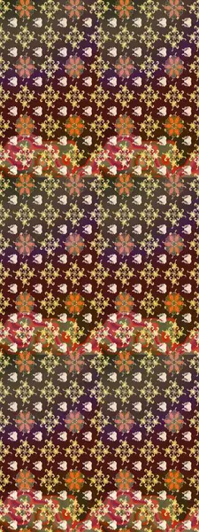 Modern çiçek arkaplanı. Halk tarzı. Moda baskıları için zarif bir şablon. Parlak renkli çiçekleri ve kahverengi yaprakları olan harika bir çiçek deseni..