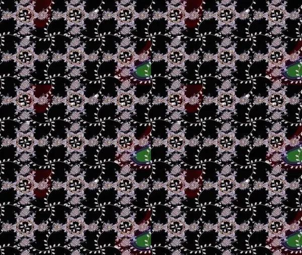 Anti-stres için soyut örnek sayfası. Raster illüstrasyonu. Siyah renklerde.