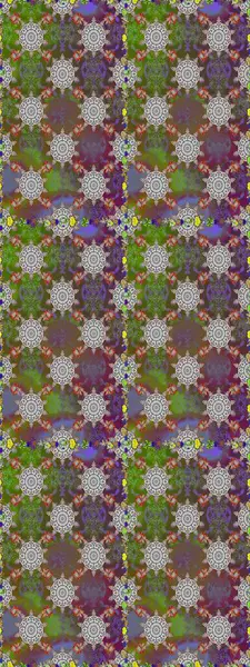 Küçük çiçekteki sevimli çiçek deseni. Raster illüstrasyonu. Gri ve kahverengi renkli yaz çiçekleri. Raster deseni.