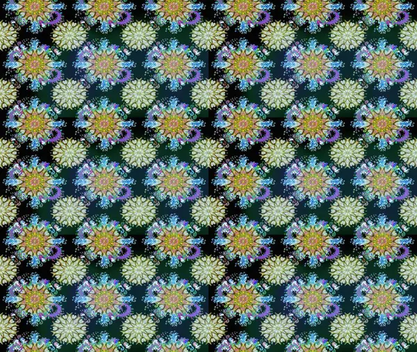 Raster Güzel kumaş deseni. Raster suluboya deseni, narin çiçekler, mavi çiçekler, tebrik kartı şablonu..