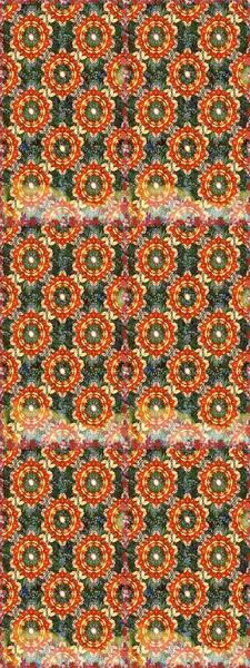 Çiçek süsü kumaş deseni, cam, çiçek desenli metal turuncu renkli ve altın elementli. Klasik raster altın pürüzsüz desen.