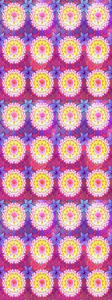 Renkli Bahar Teması eskiz kalıbı. Düz Çiçek Elementleri Tasarımı. Parlak arkaplan eskiz desenli çiçekli fantezi tasarımı.