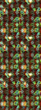 Çizim çiçek deseni duvar kağıdı, web sitesi arka planı, ambalaj kağıdı, davetiye, broşür, afiş veya web sitesi için kullanılabilir. Parlak elementlerin. El çizimi Raster illüstrasyonu.