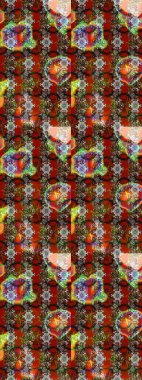 Poster ya da kapak için arka plan. Tekstil için figür. Davetiye ve kartpostal tasarımı için dekoratif çiçek unsurları. Yapraklı çizim şekli. Sevimli zarif çiçekler Raster illüstrasyonu.