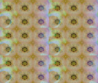 Küçük çiçekli yay deseni çiz. Raster illüstrasyonu. Suluboya stilinde nötr renkler üzerine.