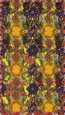 Çiçekler, yapraklar, dekoratif elementler, sıçramalar, lekeler, el çizimleri çizimleri ve Doodle çizimleri, grafik raster çizimleri.