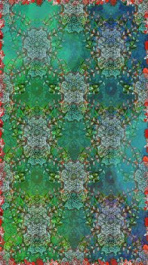 Güzel kumaş deseni. Güzel suluboya çiçek buketi pürüzsüz desen.