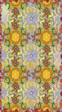 Küçük çiçekte hoş bir çiçek deseni var. Çiçeksel elementlerle süslenmiş zarif raster dokusu. Nötr ve kahverengi renklerde parlak çiçeklerle soyut ve pürüzsüz desen.