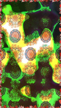 Eskiz Vintage Çiçek Deseni. Raster Kalça dokusu deseni.