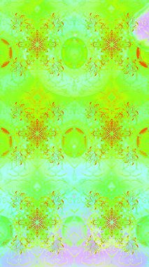 Çiçekli karalama şeklinde Raster çiçek deseni. Yumuşak, bahar çiçekli arka plan. Yeşil renkte çiçekler.