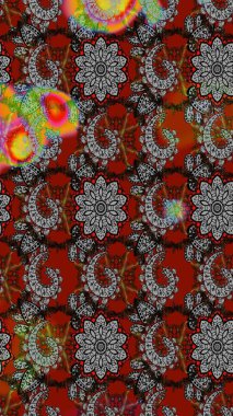 Hoş bir çiçek geçmişi var. Raster illüstrasyonu. Küçük bir çiçekte eskiz deseni. Güzel kumaş deseni.