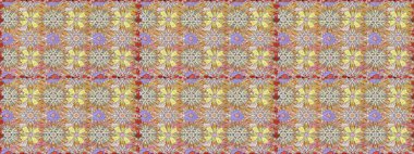 Renkli Bahar Temalı Kusursuz Arkaplan. Düz Çiçek Elementleri Tasarımı. Çiçekler bej ve nötr renklerde. Çiçekle kusursuz desen.