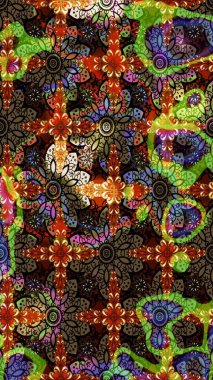 Raster illüstrasyonu. Çiçekli yumuşak bir eskiz şekli. Kahverengi ve siyah renklerde bahar çiçekleri. Raster çiçekleri klasik tarzda resmedilir..