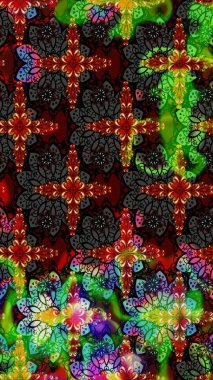 Yumuşak, bahar çiçekli arka plan. Siyah ve yeşil renkli çiçekler. Raster çiçek desenli ve çiçekli..