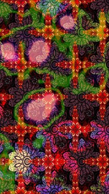 Siyah ve kahverengi renkte çiçekler. Renkli Bahar Teması eskiz kalıbı. Sevimli çiçek raster deseni. Düz Çiçek Elementleri Tasarımı.