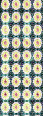 Robot resim. Şirin çiçek elementleri. Tarafsız renklerde çiçekler. Raster illüstrasyonu.