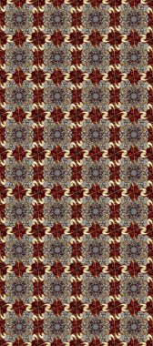 Kahverengi, gri, bej renklerde altın elementlerle kusursuz desen. Kusursuz altın desenli bukleler. Hassas altın desen. Parlak dantel, stilize çiçekler, şal desenli. Doğu tarzı arabesk. Raster.