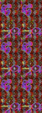 Davetiye ve kartpostal tasarımı için dekoratif çiçek unsurları. Şirin, zarif çiçekler Raster illüstrasyonu. Poster ya da kapak için arka plan. Yapraklı çizim şekli. Tekstil için figür.