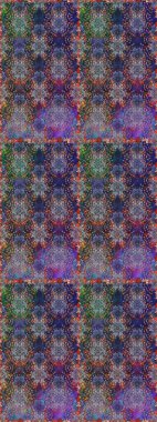 Raster flat flowers seamless pattern. Design gift wrapping paper, greeting cards, posters and banner design. Flowers on gray and brown colors.