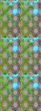 Renkli Bahar Temalı Kusursuz Arkaplan. Güzel kumaş deseni. Düz Çiçek Elementleri Tasarımı. Karalama çiçeği. Zentangle soyut çiçekleri. Raster illüstrasyonu.