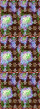 Kahverengi ve nötr renklerde çiçekler. Küçük çiçekte sevimli çiçek deseni var..