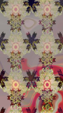 Güzel çiçek desenli küçük çiçek. Çiçekler, suluboya ile sorunsuz çiçek desenli. Raster desen.