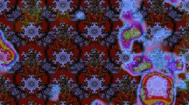 Küçük çiçekte güzel bir çiçek deseni var. Çiçekli çiçek deseni, suluboya. Raster deseni.