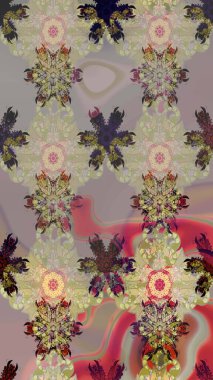 Güzel çiçek desenli küçük çiçek. Çiçekler, suluboya ile sorunsuz çiçek desenli. Raster desen.